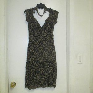 Dress - Black & Gold Fancy SZ:12